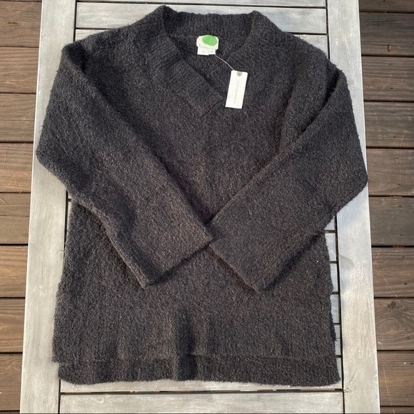 NWT Anthro Clayton Oversized Soft Nubby V-Neck Sweater - Picture 8 of 10